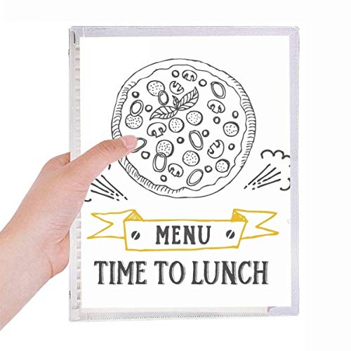 Carnet à spirales rechargeable Pizza Foods pour noter vos recettes de cuisine