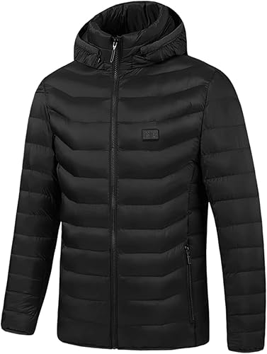 Miniatura 2 de Chaqueta térmica para mujeres y hombres, abrigo de invierno cálido para invierno, abrigo de plumón recargable, chaqueta de calefacción USB, chaqueta