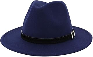 Mens Classic Wide Brim Floppy Panama Hat Wool Panama Hats with Band Western Outback Hat 2022 Fashion Cowboy Hat