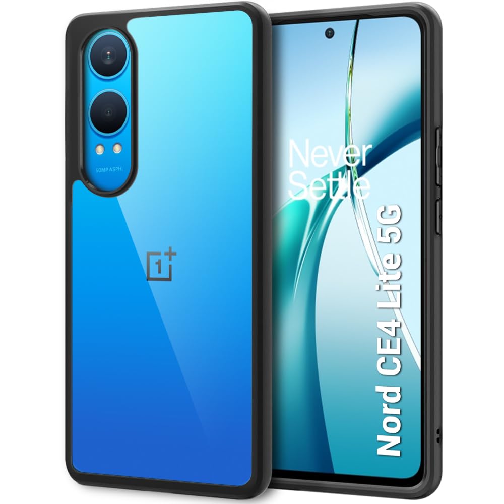 TheGiftKart Ultra-Hybrid Shockproof Back Cover Case for OnePlus Nord CE 4 Lite 5G | Camera Protection Bump | Hard Back Cover Case for OnePlus Nord CE4 Lite (PC & TPU, Crystal Clear Back, Black Sides) (B0D7MWRP3S) Amazon Price History, Amazon Price Tracker