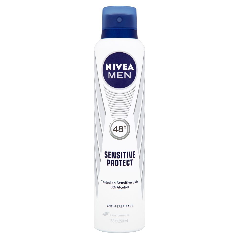 Nivea Men Anti-Perspirant Deodorant, Sensitive Protect, 250ml