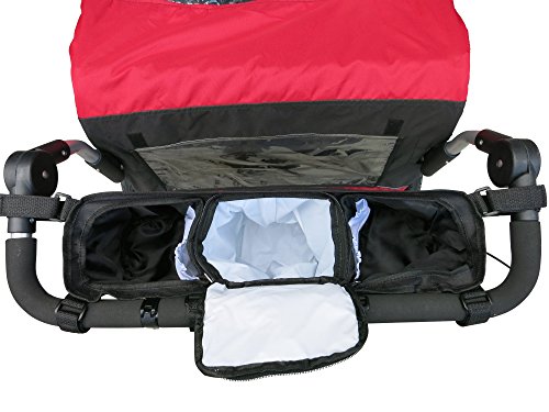 image for Booyah Strollers Booyah Double Stroller Organizer - Fits Clevr, Aosom 