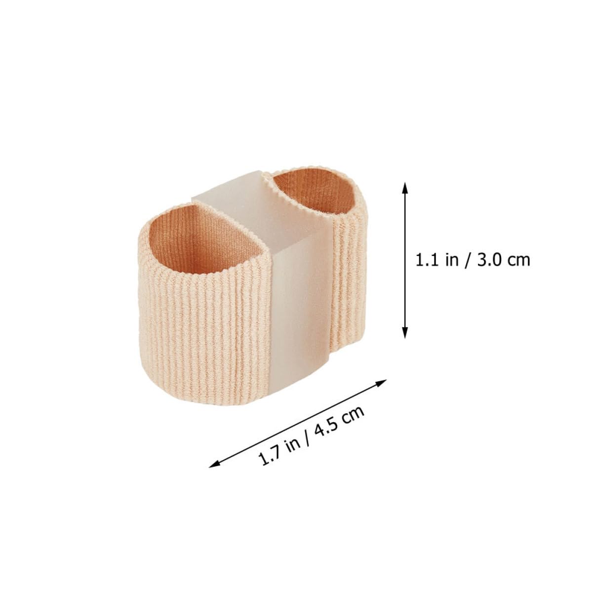 CLISPEED 2Pcs Breathable Toe Separator for Foot Care Soft Gel Toe Straightener for Bunion Relief Comfortable and Durable for Men and Women