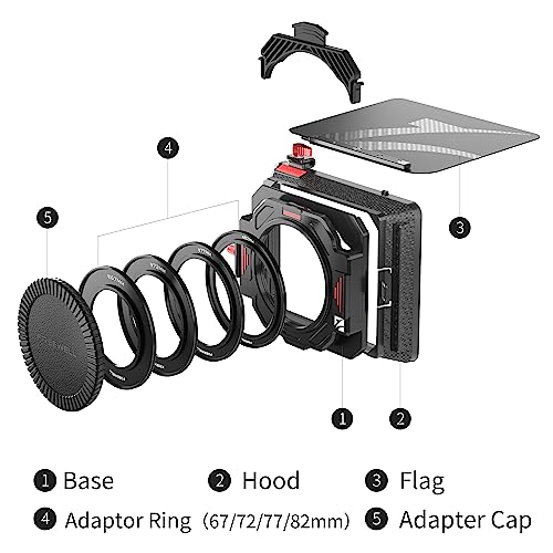 Freewell Eiger Matte Box - for DSLR Mirrorless Camera with ND, VND, GND, Magnetic Filter Slots, Black - Image 2