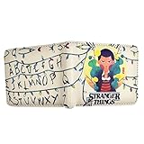 Cartera New Comics Pop Style Stranger Things Cartera Cartera Corta con Tarjetero Monedero con Cremallera