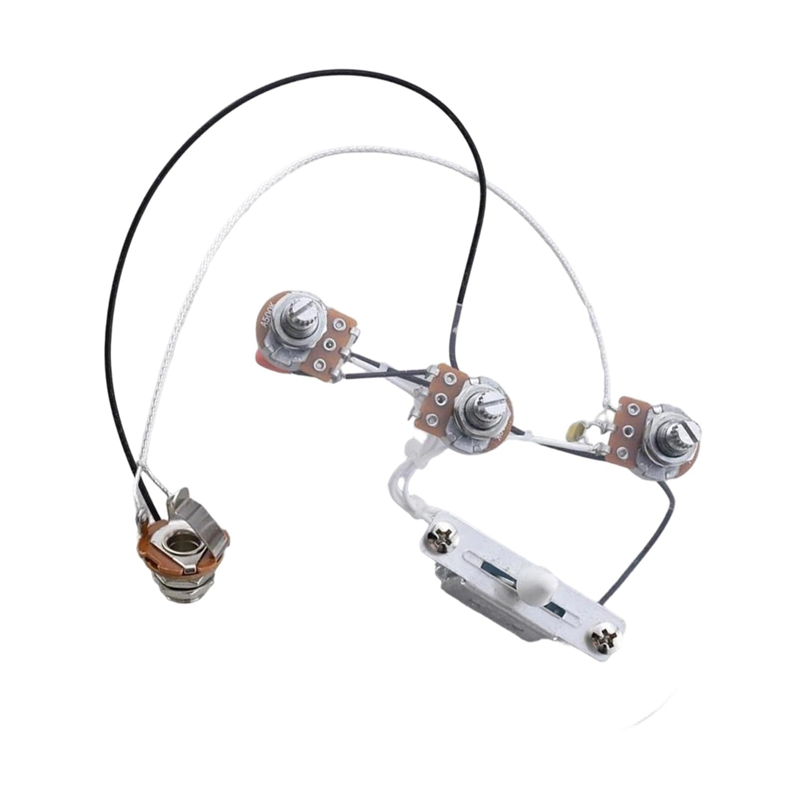 1 Juego De Arnés De Cableado De Guitarra Eléctrica SSS/SSH Kit De Potenciómetro De 500K