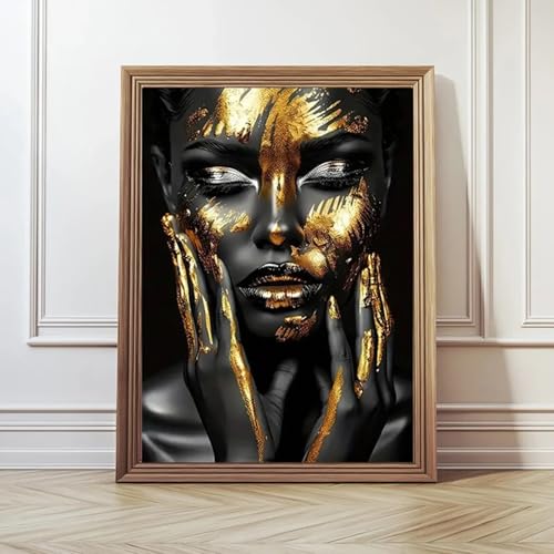 Affiche abstraite femme africaine decoration murale personnage salon chambre 50x70