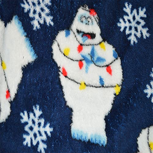 MJC Mens Rudolph the Red Nosed Reindeer Bumble in Christmas Lights Plush Lounge Pants2