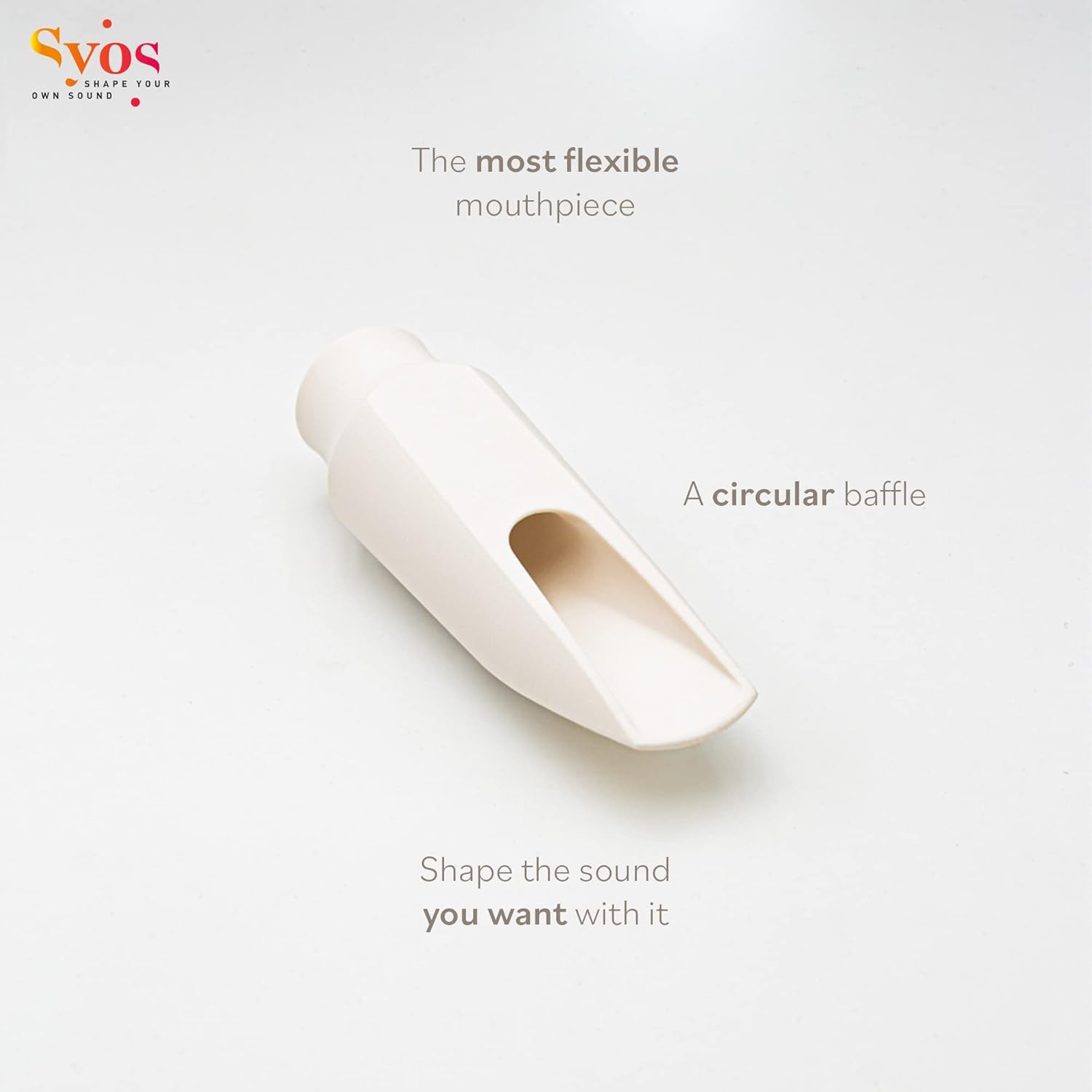 Syos Alto Saxophone Mouthpiece, Steady Model, 5 Tip Opening, Phantom Blue, Improve the Sound of your Sax with this Easy-To-Play, Flexible and Homogeneous Alto Sax Mouthpiece