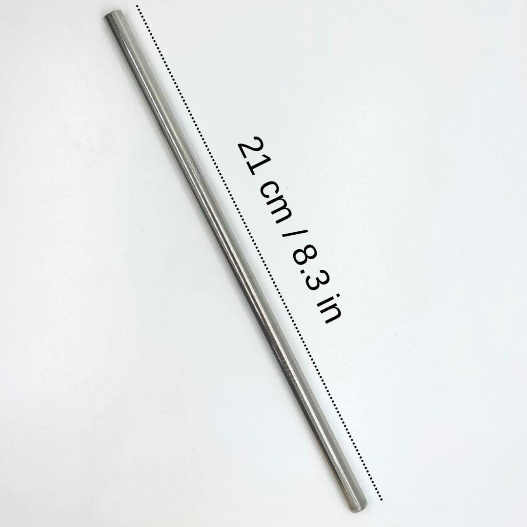 Set of 20 Smoothie Eco Friendly Wide Reusable Stainless Steel Drink Straw 8mm /0.3 in