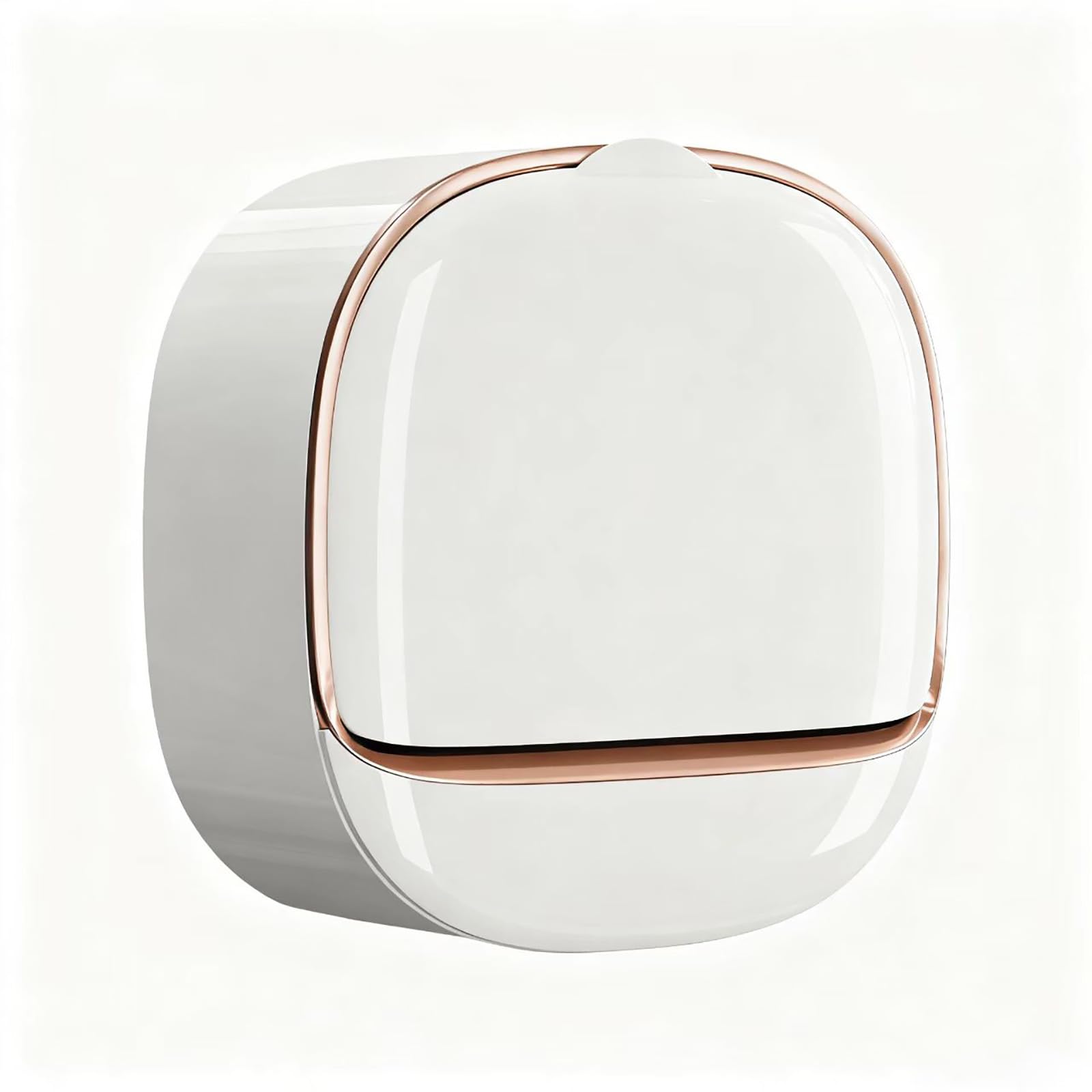 Luxury Stick-On Soap Dish Wall Mounted,Waterproof Adhesive Soap Holder with Drainage Box for Shower & Bathroom - White Ceramic Style