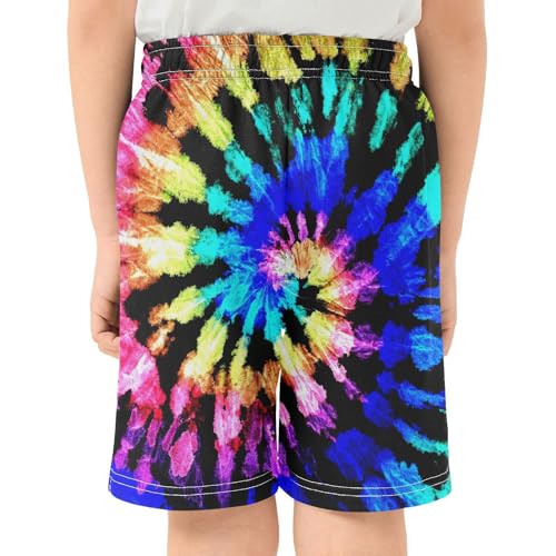 Tie Dye Boys Athletic Shorts Kids Basketball Shorts Gym Short for Summer XL3
