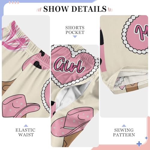 Cowgirl Love Boys Pants Boys Athletic Pants Long Pant for Boywith Pockets Wide-Leg Size 6-14Y4