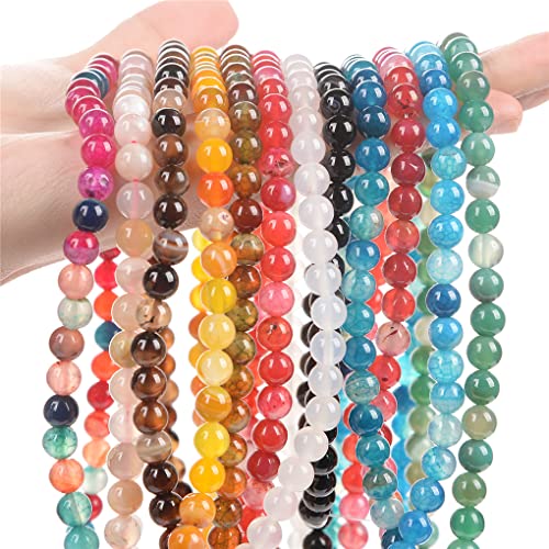 Perles en pierre naturelle agate 6mm pour réussir vos bijoux faits main sans effort - 3