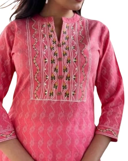 Image of Stylish Women Straight Fit Kurti with Traditional Modern Fusion Design for Everyday Fashion Appeal