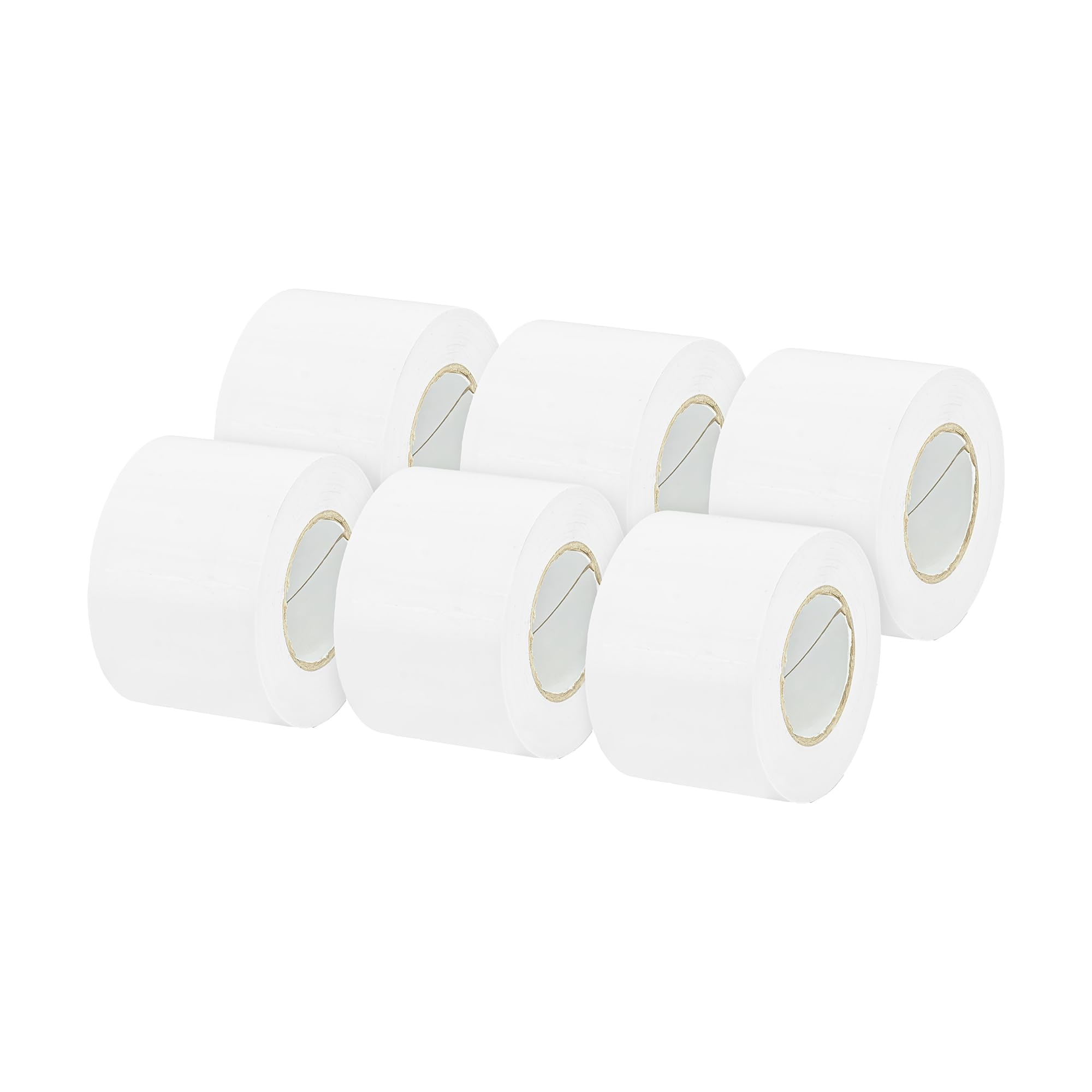 IMBALLAGGI 2000 - Nastro Isolante Bianco Autoestinguente 12 Rotoli 5cm x 25m, Nastro Adesivo Alta Resistenza e Adesione, Gomma Naturale per Isolare e Riparare Cavi Elettrici, Fai da Te e Professionale