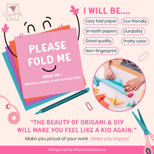 100 Origami Paper Double Sided Color Paper 3X3 Inches Soft Paper Square Easy Fold Paper For Folding Paper, Origami Cranes, Scrapbook Paper (3X3 -P05 Red) #TOP3