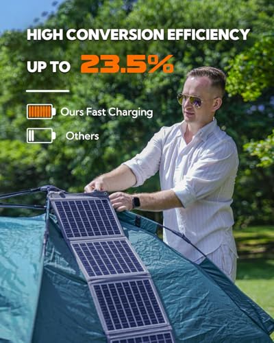 Lumopal LUM SOLAR 60 Portable Solar Panel, Lumopal 60W Foldable Solar Panel Folding Solar Charger thumb #3
