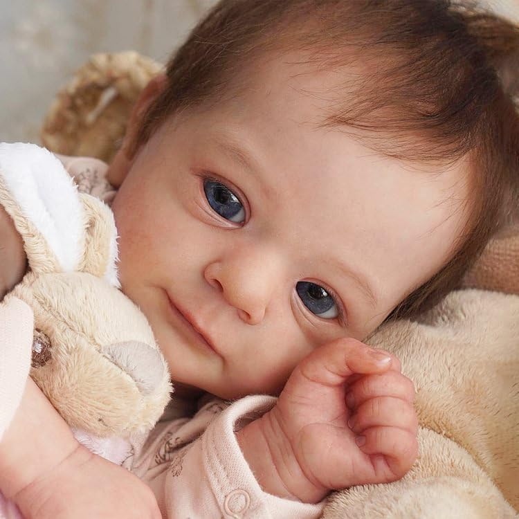 MYREBABY Muñeca Bebé Realista Reborn de 43 cm Claire miniatura 3