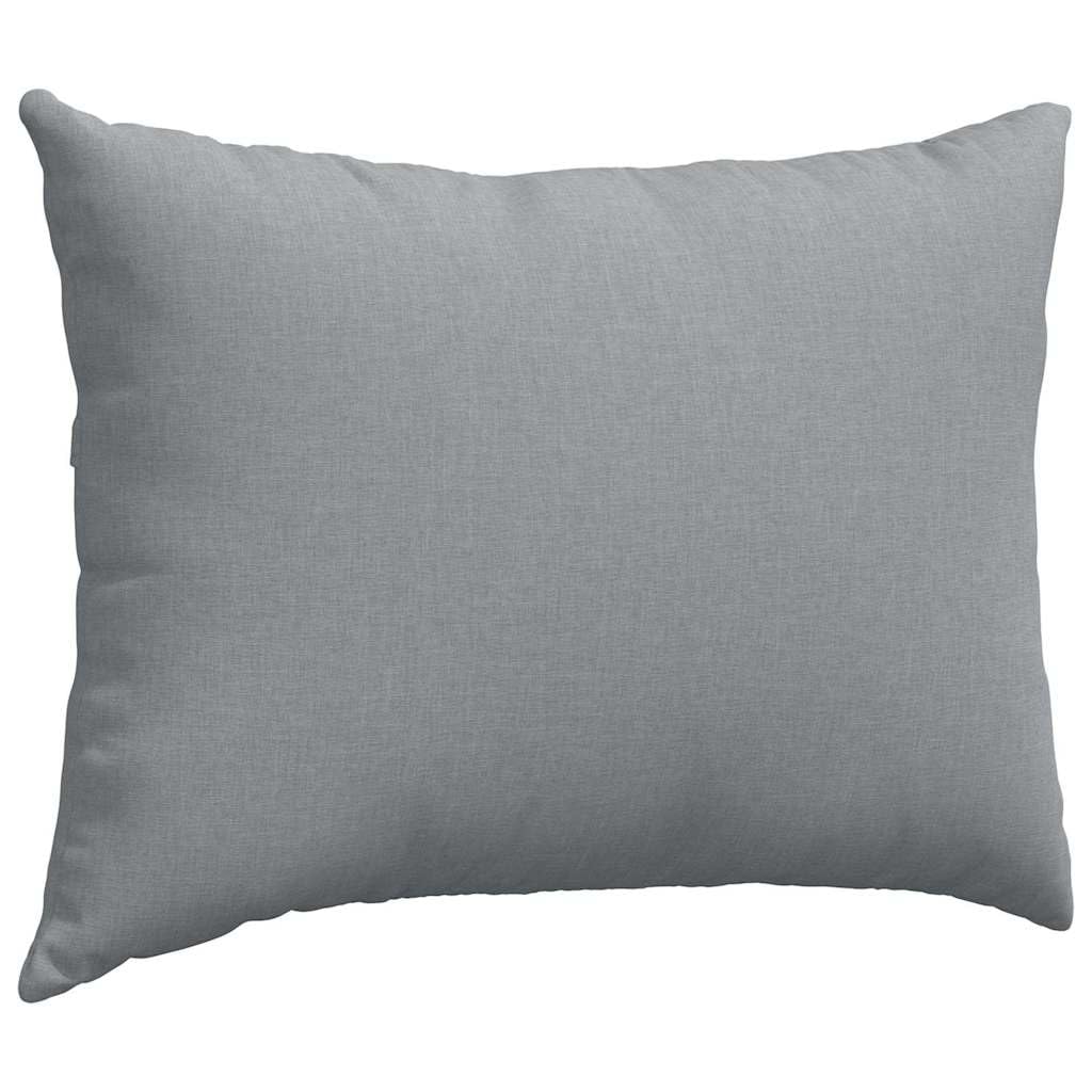 2er Set Sofakissen Hellgrau 70 x 50 cm Stoff Couchkissen | Weiche Couchkissen im 2er Set mit abnehmbarem Bezug für gemütliche Stunden im Wohnzimmer und Schlafzimmer.