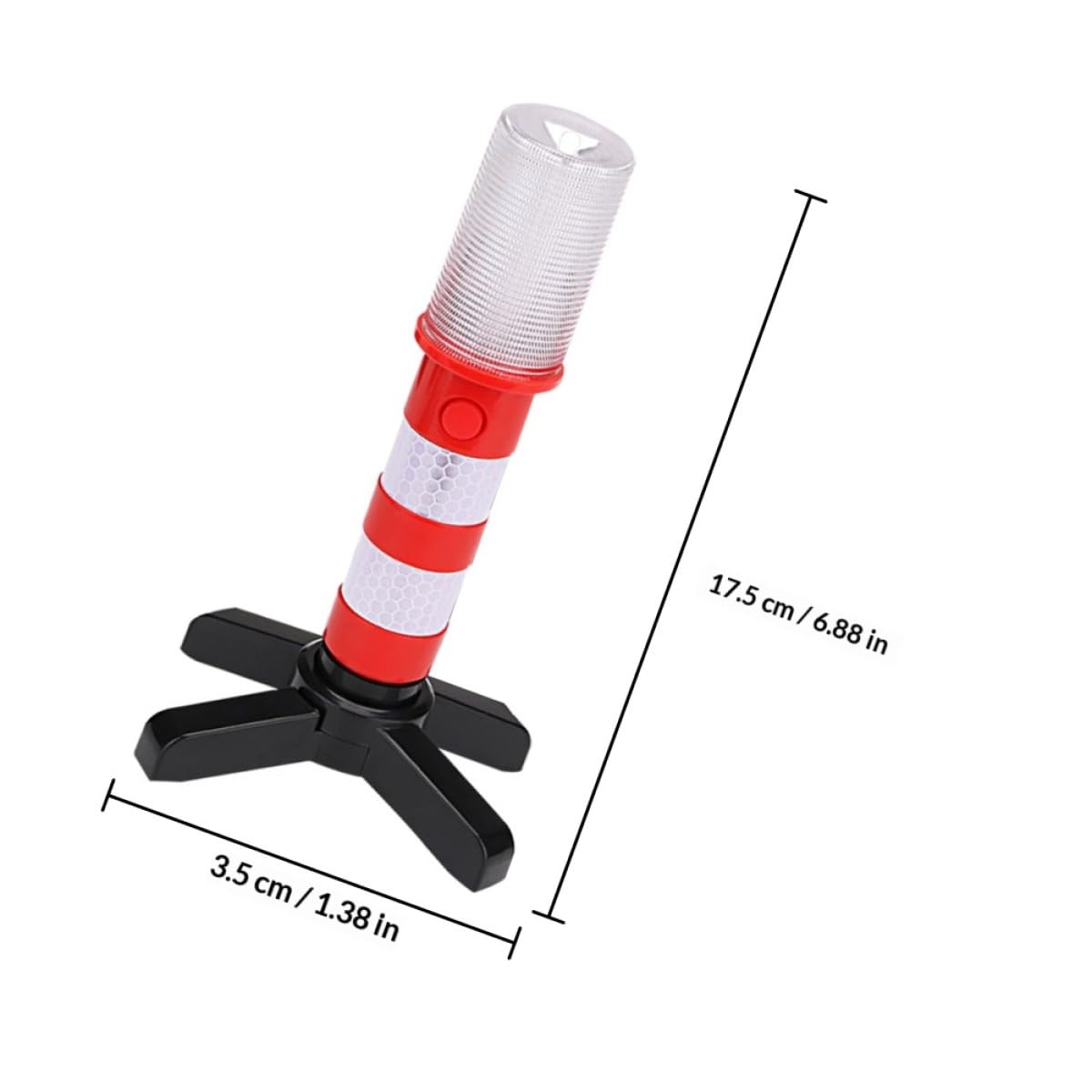 Cabilock Luz Estroboscópica de Seguridad Roja, Lámpara de Advertencia LED Superbrillante Adsorción Magnética, para Control de Tráfico y Carretera
