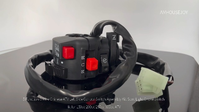 5 Function 9 Wire Chinese ATV Left Side Control Switch Assembly