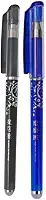 Kit 2 Caneta Apagável Mágica Ponta Fina 0.5mm Esferográfica Preto e Azul Fantasminha Canetas Que Apaga
