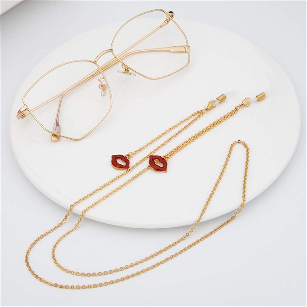 Sonnenbrillen-Kette, Brillenband, Sonnenbrillen Seilkette Seilbrille mit Halsseil Brillenkette Anti-Rutsch-Kette