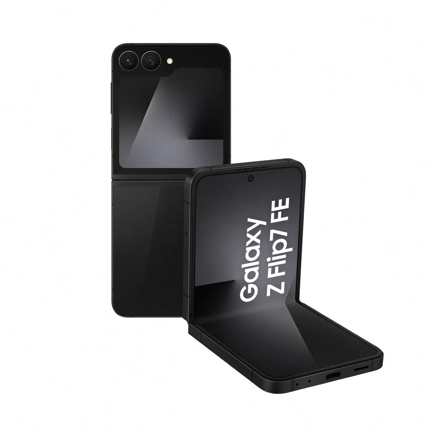 Samsung Galaxy Z Flip7 FE AI Smartphone mit Galaxy AI, KI-Handy mit Android, Faltbares Design, Breites Frontdisplay, 50-MP-Weitwinkelkamera, 128 GB, 8 GB RAM, Black, 3 Jahre Herstellergarantie