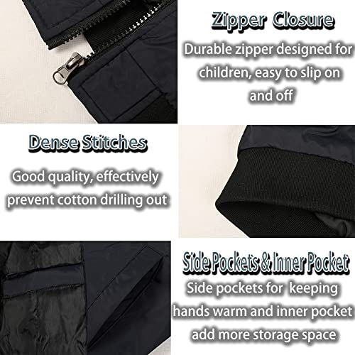Image of SNOW DREAMS Boys Girls Bomber Jacket Flight Jackets Spring Varsity Jacket