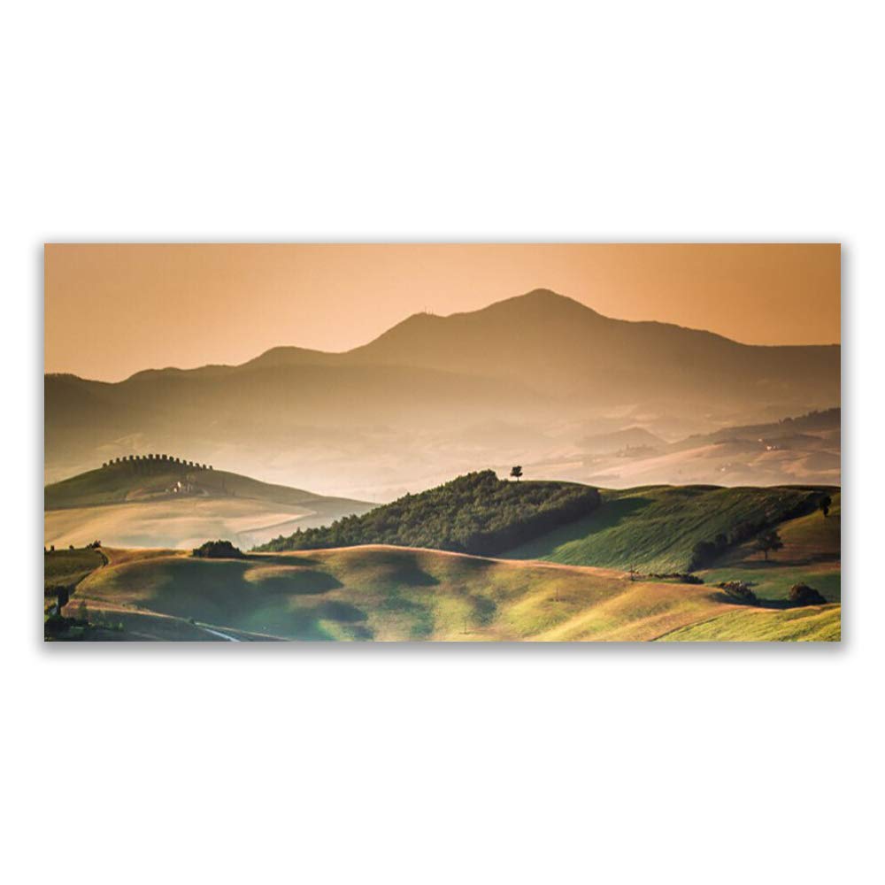 Toile imprimée 120x60cm grand format au design moderne de paysage montagneux