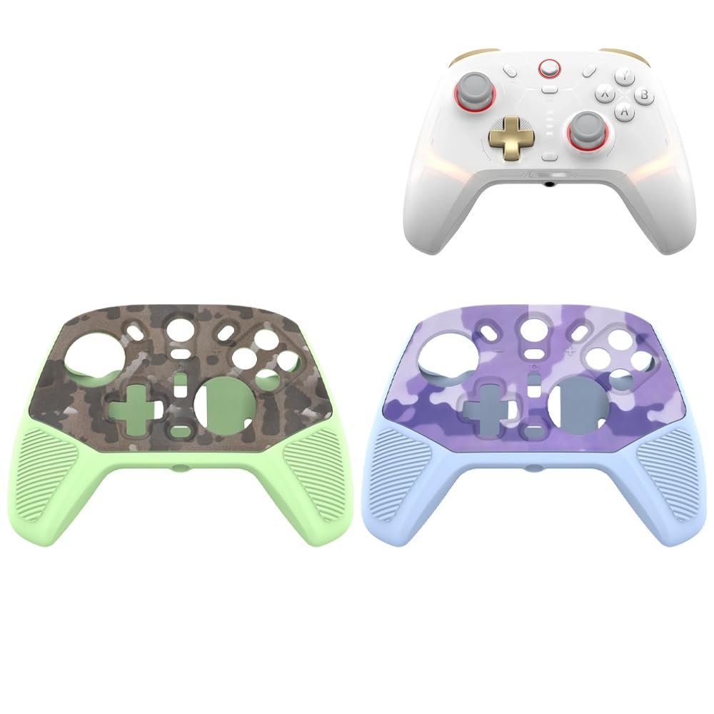 Custodia protettiva in silicone per Game Sir Cyclone 2 Windrunner Game Controller – tinta unita – disponibile in blu luminoso e verde luminoso ( verde luminoso