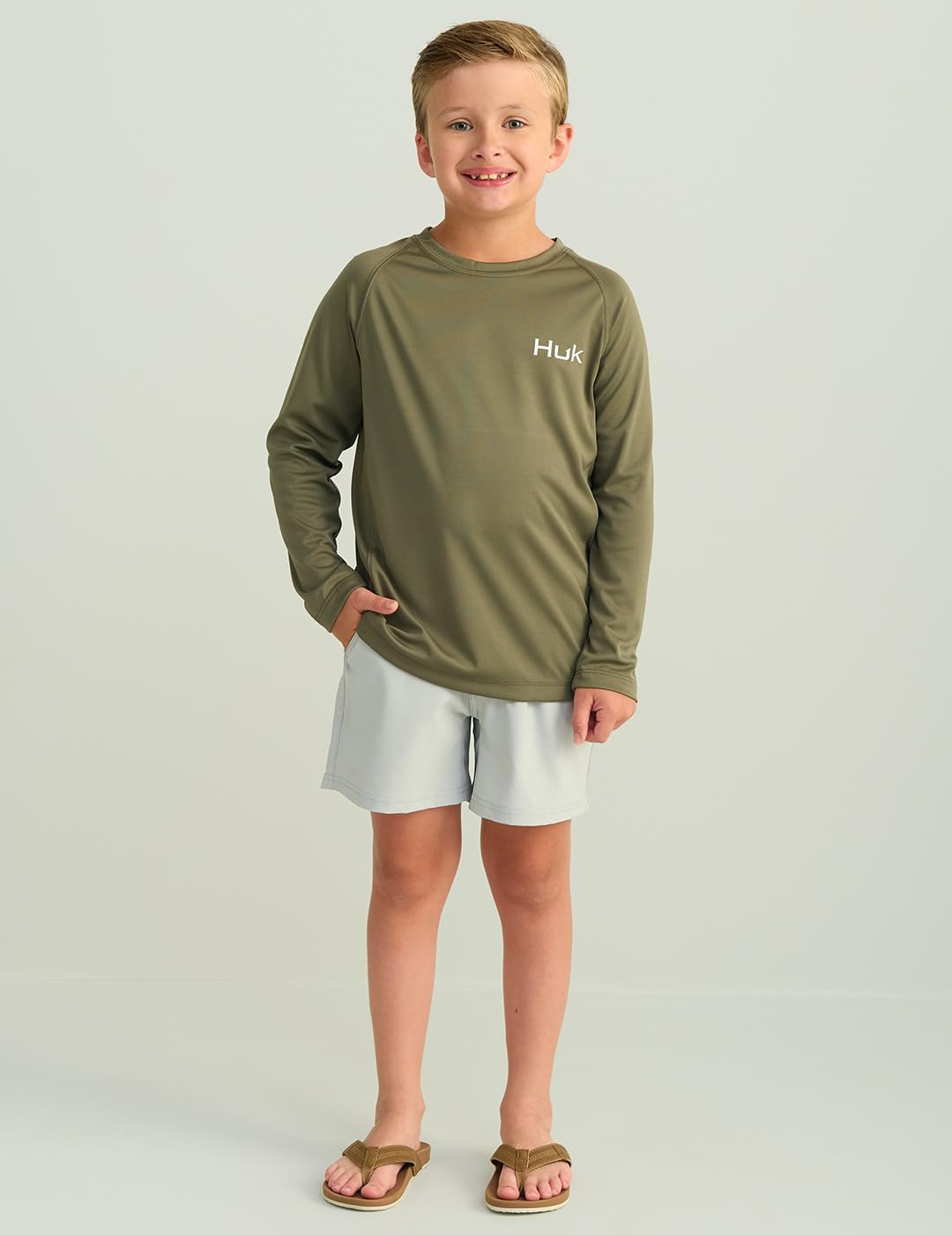 HUK boys Pursuit Long Sleeve Shirt, Fishing Shirt for Kids - Image 4