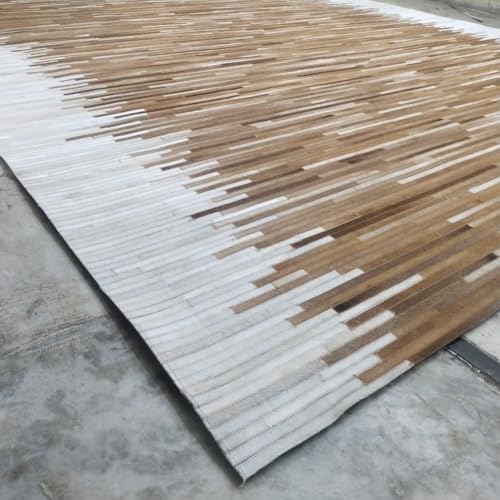 Tapete rectangular de cuero Cowhide premium 3 x 5 ft miniatura 5