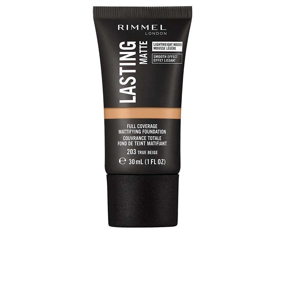 Rimmel Lasting Matte Full Coverage Light-weight 30 ml (Pack of 1), Beige