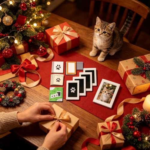 Kit de impresión de huellas de perro sin tinta para recuerdo seguro 3