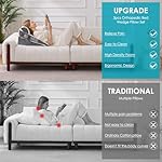 WGAKCED 3Pcs Wedge Pillow Set for After Surgery,Acid Reflux Relief, Adjustable Bed Wedge Pillows for Sleeping,Anti Snore, Memory Foam Triangle Pillow for Back&Neck&Shoulder Pain Relief, White&Grey - Image 5