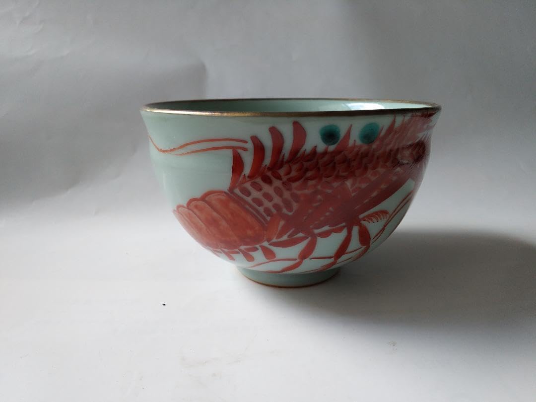 二代 手塚玉堂 青瓷 海老乃絵 茶碗 共箱 共布 栞 茶道具 抹茶碗 新品 Amazon.co.jp: 二代 手塚玉堂 青瓷 海老乃絵 茶碗 共箱 共布 栞