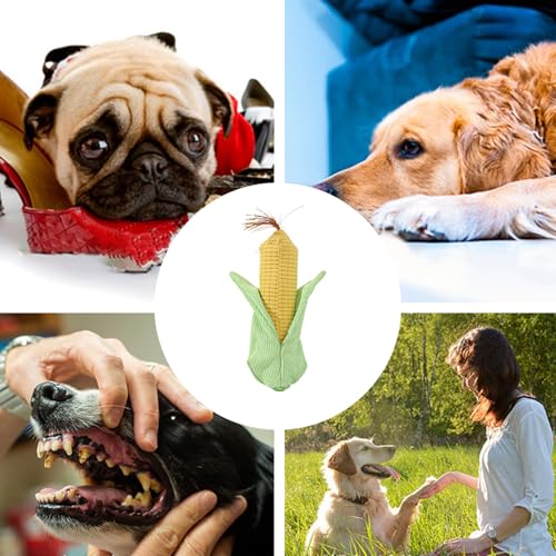 Chaies Kauspielzeug Für Hunde - Plüsch-Kauspielzeug Maiskolben Für Hunde - Multifunktionelles Interaktives Spielzeug Gegen Langeweile Bei Hunden Und Welpen