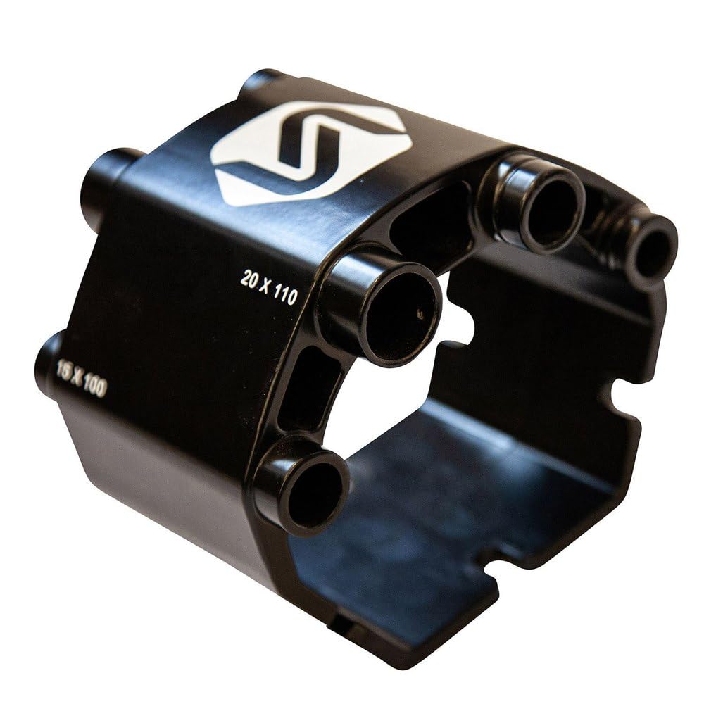 Bike Rack Accessory, Thru Axle Traps, Black