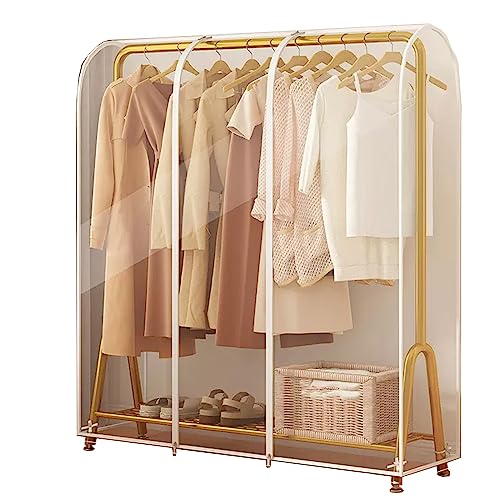 Storage Bags for Clothes,Clear Garment Bags for Hanging Clothes with Durables Zip Waterproof and Dustproof，No Installation Required, Washable for Suit, Shirts, Coats, Jackets, Dress, and Sweater