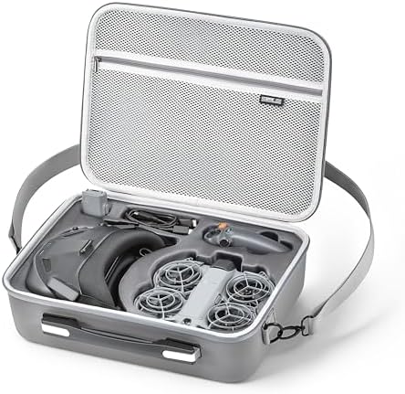 STARTRC Tasche für DJI Neo 2 Motion Fly More Combo, Goggles N3 Zubehör | PU Tragetasche für DJI Neo 2, Goggles N3, RC Motion 3, 4 Akkus & Ladestation, Nur Tasche, Passt NICHT für 6