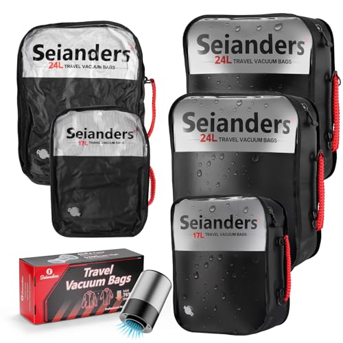 Vacuum Travel Bags with Pump for Car Camping & Backpacking
