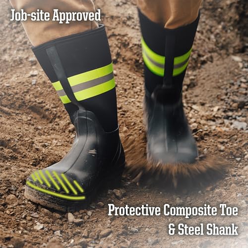 Image of Western Chief Unisex 365 Neoprene Cold Weather Boots for Men and Women | Waterproof rubber with insulated lining, anti-slip outsole, comfort insole, ankle, mid and tall snow boot for outdoor wear