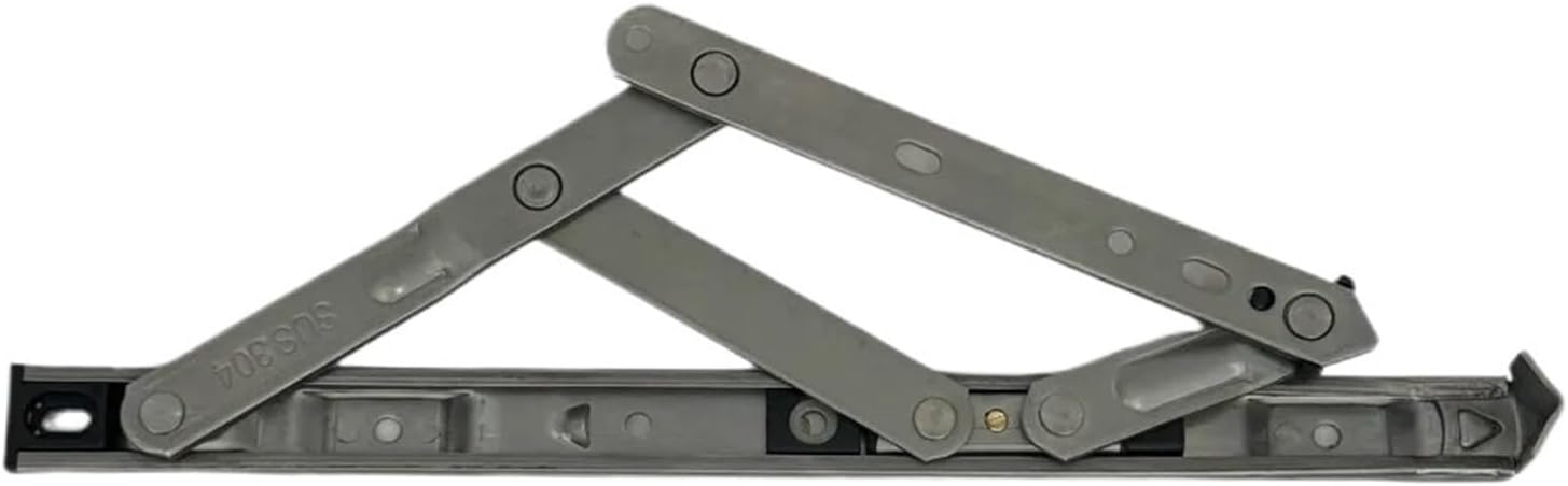 Window Hinge Casement Window 4 Rod Linkage - 304 Stainless Steel Euro Channel PVC Aluminum Window Bracket for Skylights and Casement Windows