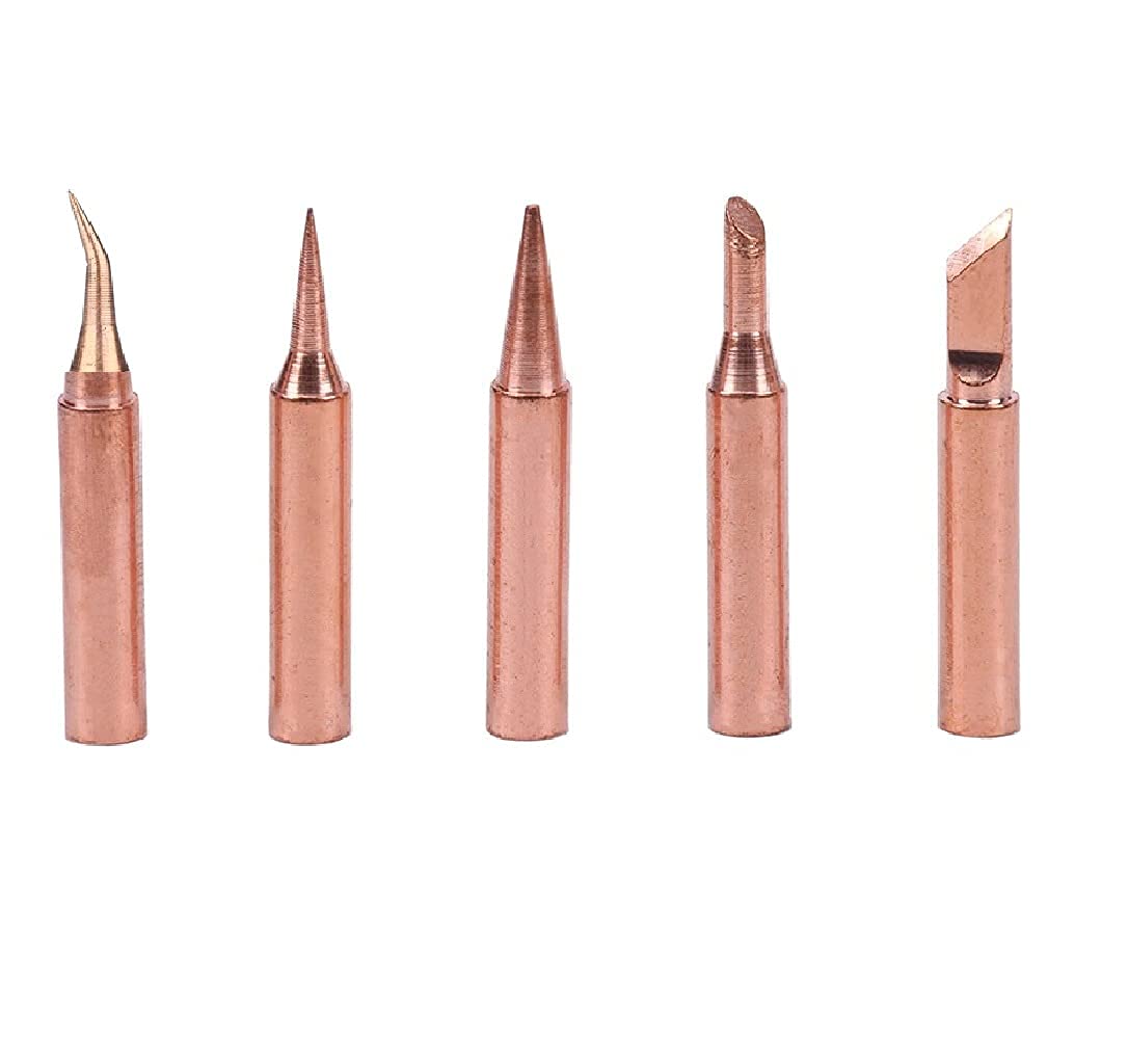 Pagkis Copper Soldering Iron Bits Tips for Soldering Stations 936, 937, 907 900M-T (Pack of 5 - K, 3.2D, IS, 3C, I) (B09H3KNSJW) Amazon Price History, Amazon Price Tracker