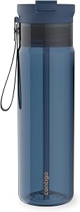 Contigo DualSip 28 oz Plastic Water Bottle w/Carry Strap & 2-Way Lid (Drink From Straw or Spout) | 100% Leakproof, Durable & Lightweight Tritan Bottle | BPA-Free & Dishwasher Safe