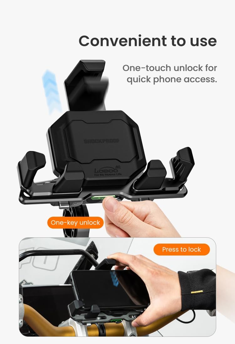 One-touch unlock and press to lock mechanism