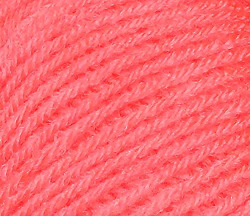 Image of M.G ENTERPRISE 100% Acrylic Wool Peach (Pack of 10) Baby Soft Wool Ball Hand Knitting Wool /Art Craft Soft Fingering Crochet Hook Yarn, Needle Knitting Yarn Thread Dyed a€¦ K inch