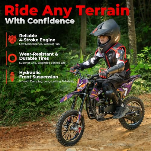 Image of FRP FX40 Gas Dirt Bike For Teens 40cc 4-Stroke Dual Disc Brake Off Road